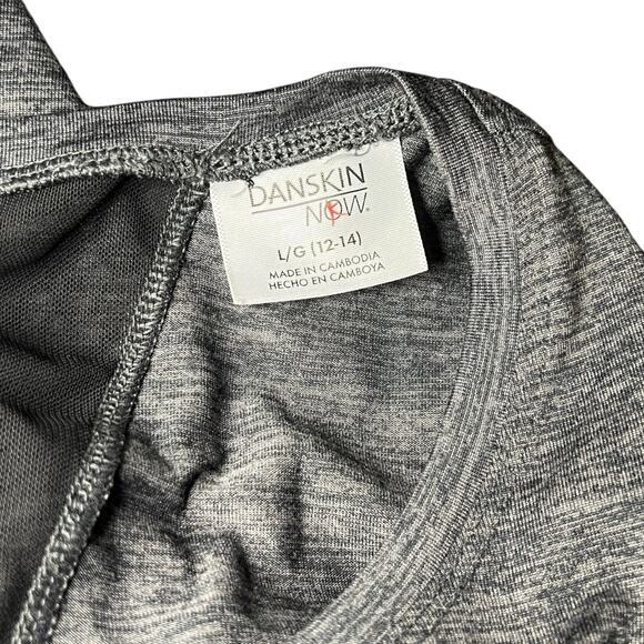 Danskin‎ Now Dri-More Athletic T-Shirt Size Large Mesh Back Lightweight Gray - Picture 3 of 7